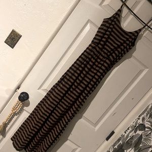Long cotton, no pockets, pencil spaghetti strap